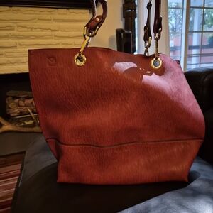 Calvin Klein Deep Red Tote Bag